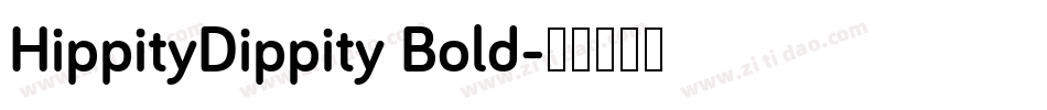 HippityDippity Bold字体转换